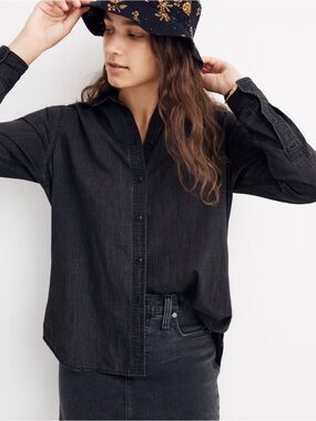 Madewell Lunar Wash Denim Button-Up Shirt Jacket